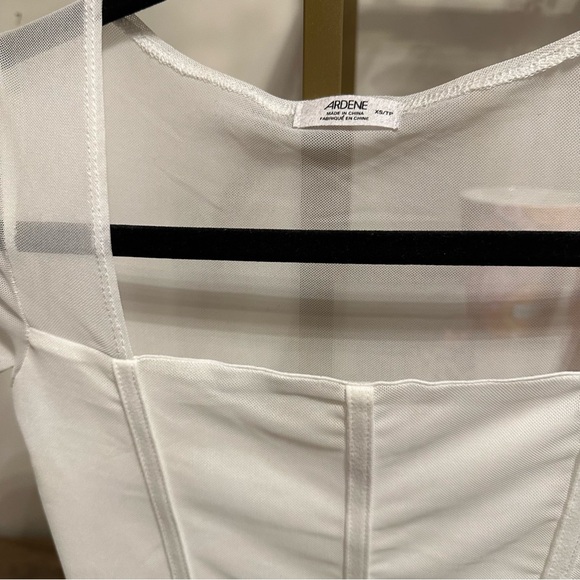 Mesh longsleeve corset top - Picture 3 of 8